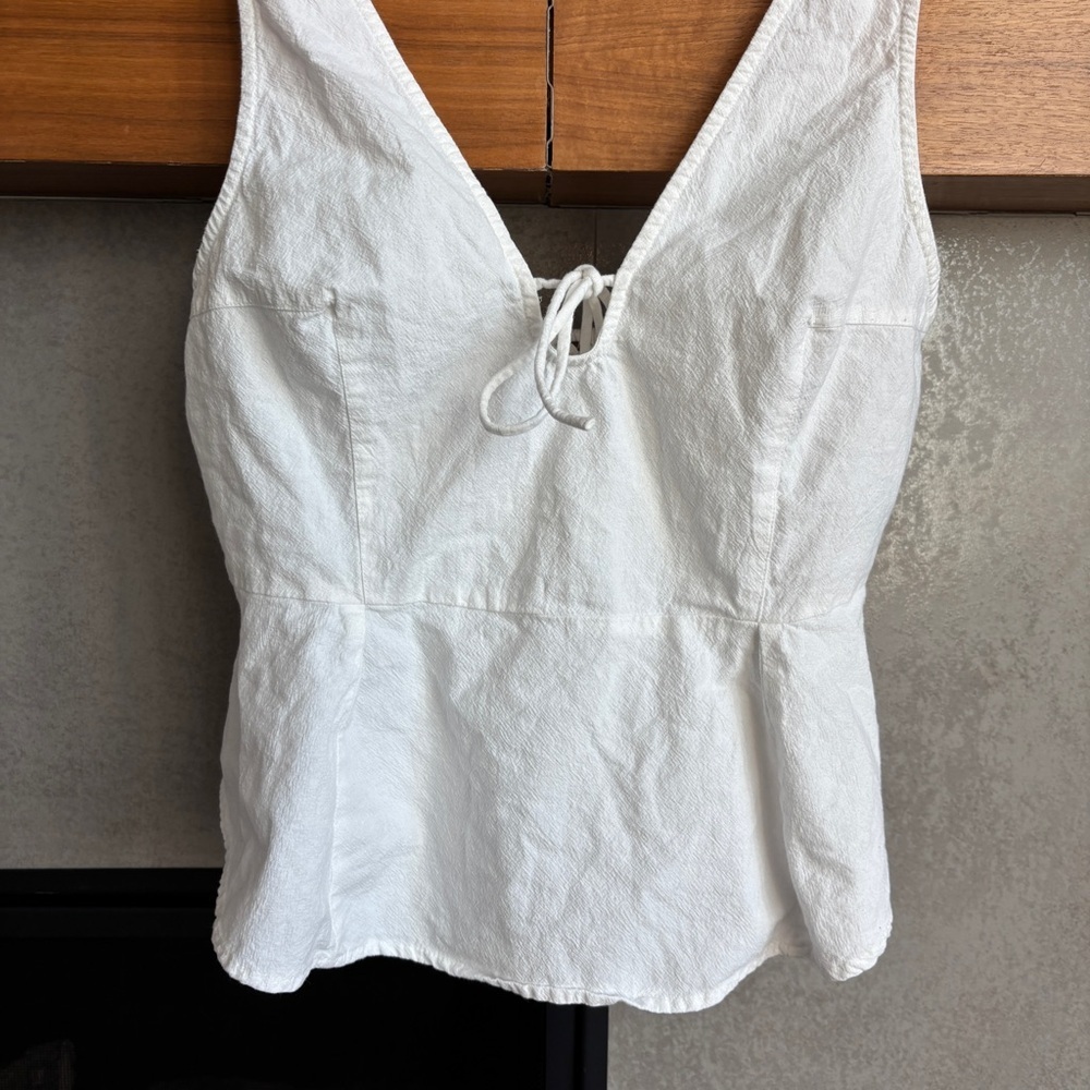 Free People Mika Tank Top in White, Size L - Picture 7 of 13